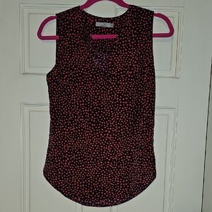 Nacy and Red Heart Sleeveless Blouse